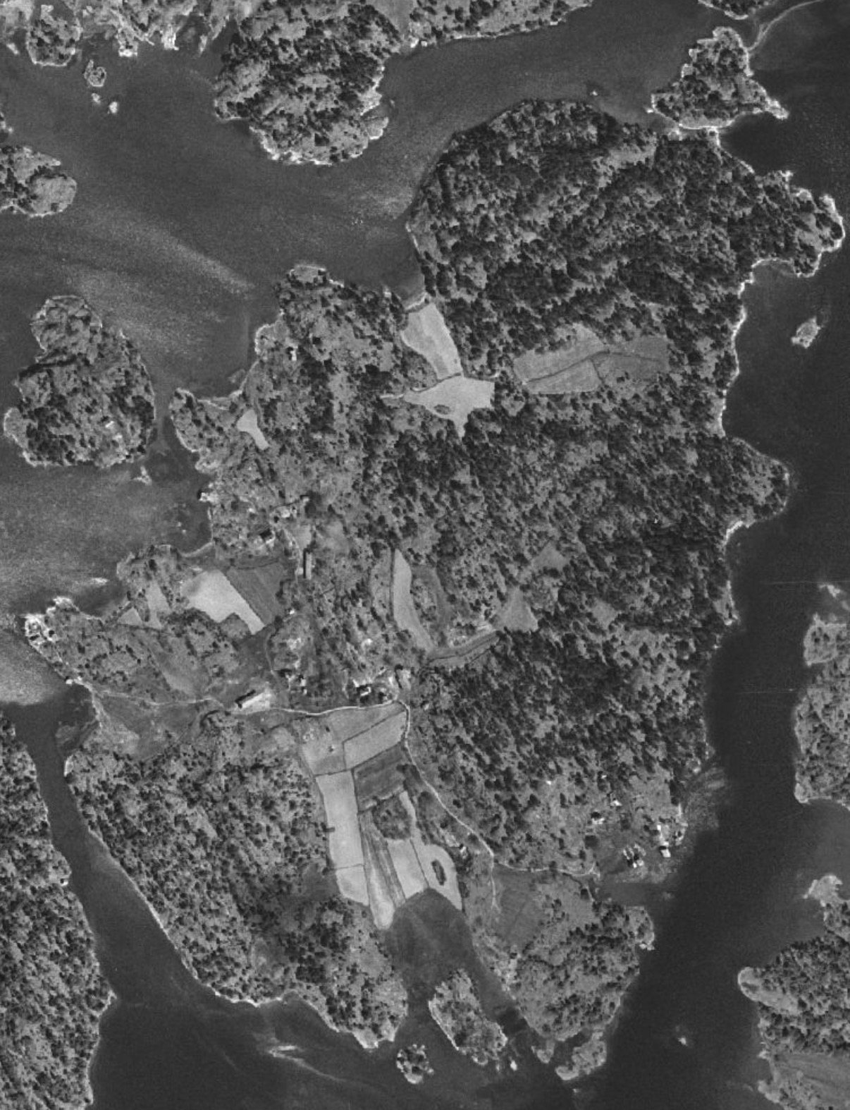 Luftbild Horsö 1960