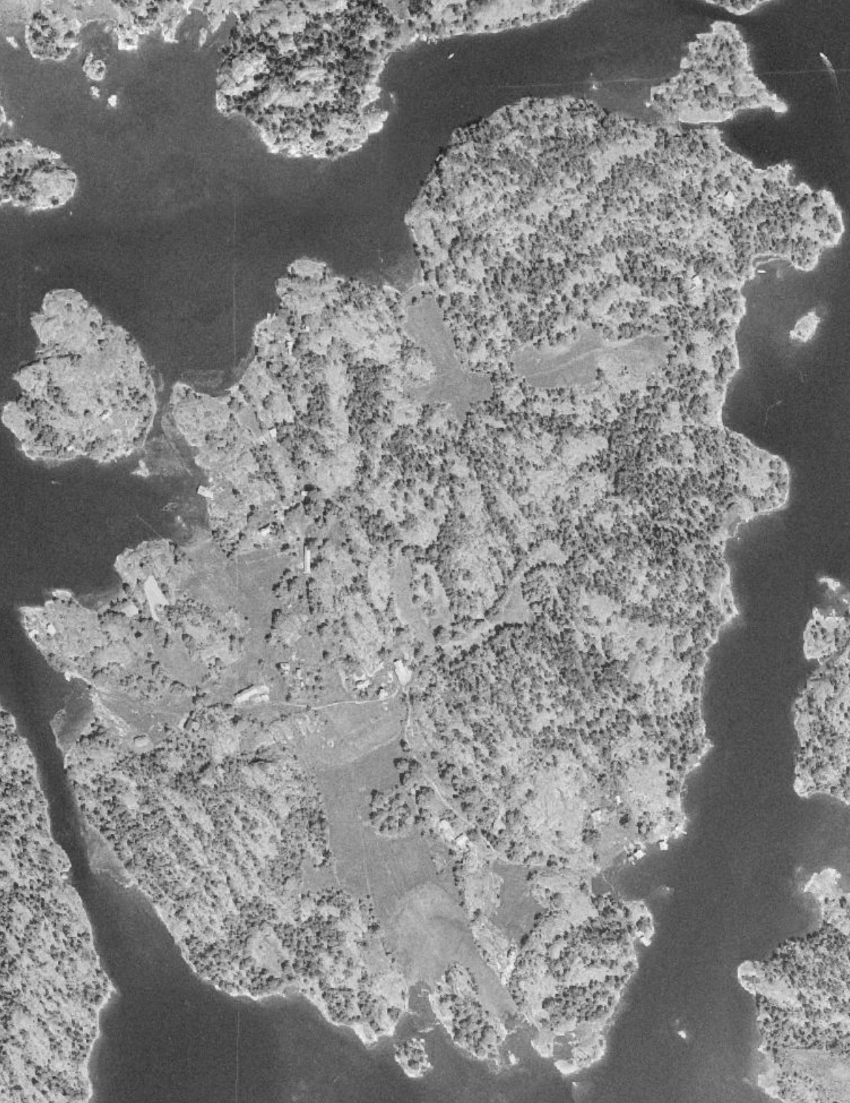 Luftbild Horsö 1975
